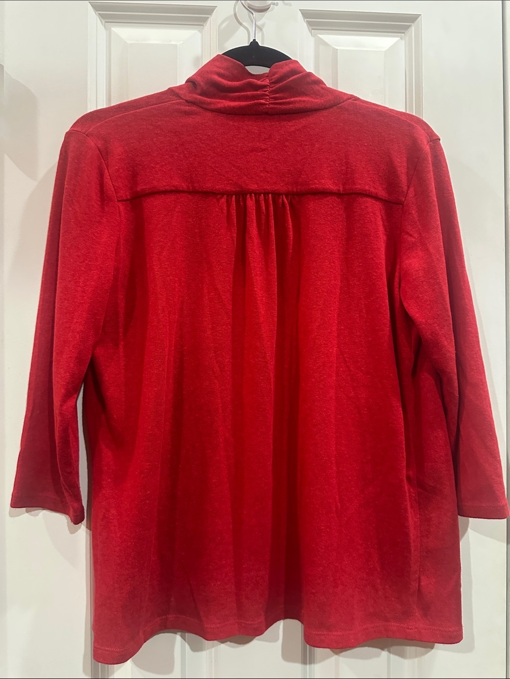NWOT Talbots Red Open-Front Shawl-Collar Cardigan size SP - Picture 8 of 8